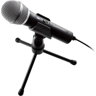 Audio Technica 오디오-테크니카 USB 마이크 원격 작업 / 집 라이브 방송 레코드 캐스트 블랙 ATR2100X-USB에서, 상품명참조, 1개