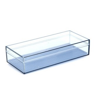 사각 뚜껑 수저통 수저보관함, 블루계열, 1개