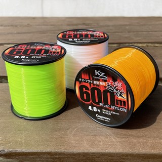 카제 SB 600m 원투 낚시줄 플러스 나일론, 6호, 오렌지 원투낚시원줄