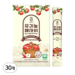 물 한방울넣지 않은 자연비책 유기농 애사비 스틱, 30개, 15g