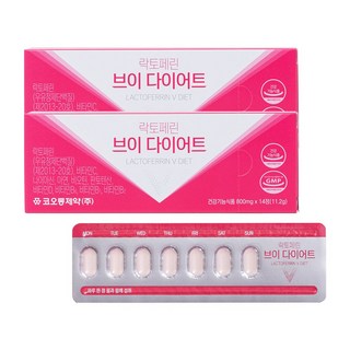 코오롱제약 락토페린 브이 다이어트 개별인정형, 2개, 14정