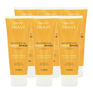 트레이더조 모이스처라이징 쉐이브 크림 허니 망고 237ml 6팩 Trader Joe's Moisturizing Shave Cream Honey Mango, 6개
