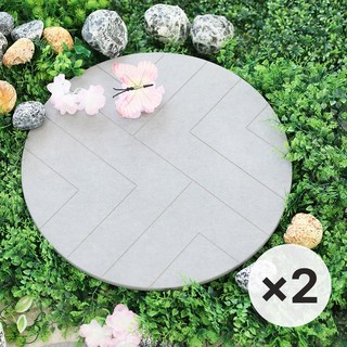 인테리어 트레이 화분 받침 발판 규조토 매트, 헤링본 2P