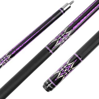 AB Earth 58 풀 큐 스틱 캐나다 메이플 13mm 팁 당구 아일랜드 린넨 랩 포함, Purple, 18oz, 퍼플, 1개