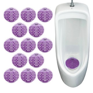 냄새싹 소변기 탈취제 패드 소변기 냄새제거 퍼플 라벤더향, 48g, 13개