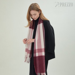 [PREZZO] 프레조 RAFFINE 캐시미어 100% 남자 여자 커플 머플러 목도리