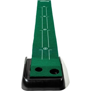 프랭클린 스포츠 실내 골프 퍼팅 그린 – 오토볼 리턴 기능이 있는 휴대용 정통 9족 매트 트레이닝 보조 및 연습 게임 리얼 코스 느낌 92049X, 1개