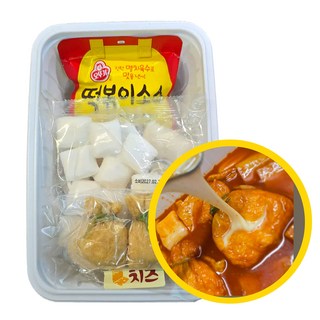 깡통시장 치즈 유부 떡볶이 (치즈유부주머니+부산어묵+쌀떡+소스포함), 3개, 570g
