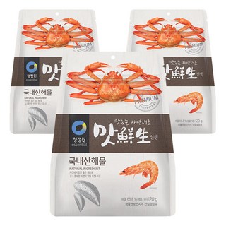 청정원 맛선생 해물 파우치 120g 3개