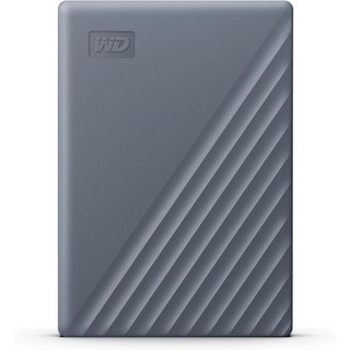WD 6TB My Passport 휴대용 외장 하드 드라이브 Blue 랜섬웨어 방지 기능이 있는 백업 소프트웨어 및 암호 보호 USB 3.1USB 3.0 호환 WDBR9S006, Silicon Grey, 2TB_PC/Mac Ready (exFAT)