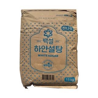 CJ제일제당 백설 하얀설탕 15kg