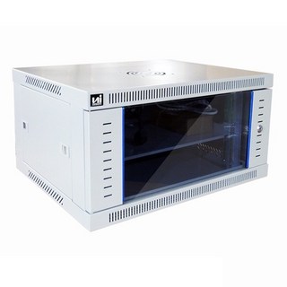 인네트 IN-H300 네트워크 장비 보관함 허브랙 6U 600 x 450 x 300 회색, 1개