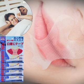 무나난 코치토치 마우스씰 입막음 입벌림방지테이프 X형 30매, 4개