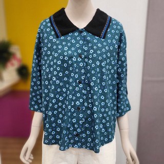 베네통 뮬리 블라우스