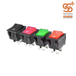 LED 일반 2단 사각 I/0 시소 토글 라커 눌름 RL2-321, 비조광일반 빨강