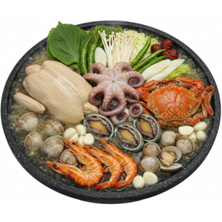 [정든촌] 푸짐한 프리미엄 고급 황제해신탕 복날 몸보신 백화점 식품관 선물용 간편한 밀키트, 1세트, 1.6kg