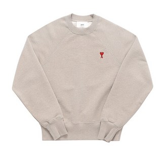 [AMI] USW005 747 2712 아미 드 꾀흐 스몰 하트 로고 공용 맨투맨