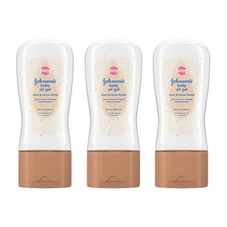 존슨즈베이비 오일 젤 시어 & 코코아 버터, 192ml, 3개