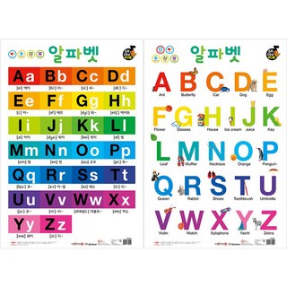 사운드 양면 벽보 - 알파벳 (세이펜호환), 단품