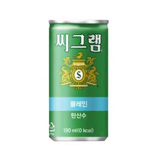 씨그램 플레인 탄산수 190ml 30캔