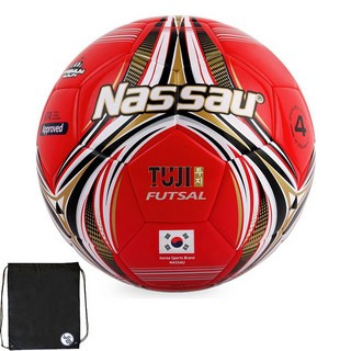 대한민국 낫소 TUJI 내구성 좋은 풋살공 레드+PG공가방 1개 상품 이미지