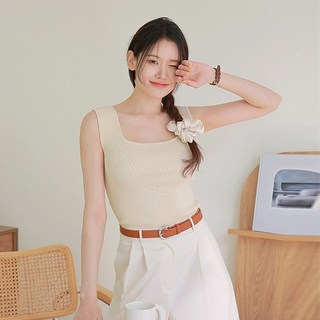 [최초가 89 000원][르포엠]밀라 스퀘어넥 니트탑 3종세트