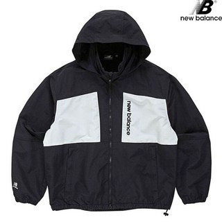 뉴발란스 NBNMC13013-BK 액티브 배색형 웜업 바람막이 공용 트레이닝 자켓