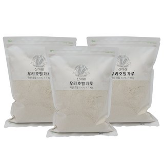산아래 국산 우리 호밀가루 1kg 3개 상품 이미지