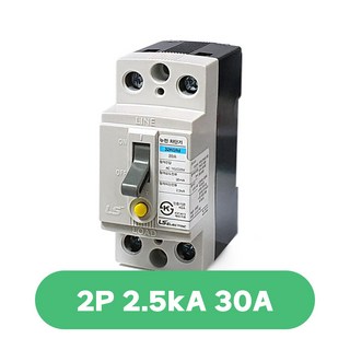 LS 분전반용 누전차단기 32KGRd 2P 30AF 2.5kA 20A 30A 딘레일, 30A, 1개