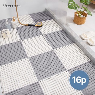 베라스코 미끄럼방지 퍼즐매트 화장실 욕실 16개 화이트 상품 이미지
