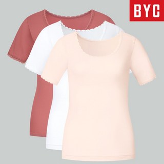 BYC 레이스 면3부 반팔상의