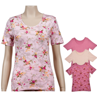 여성 3부 반팔 내의