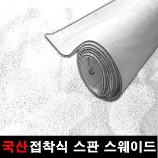 카메이크업 차량용 국산 접착식스판스웨이드 DIY 시트지 145cmX25cm, 1111.화이트(145X25), 1개