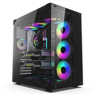 브라보텍 트레저 X9 920T 타이탄 글래스 블랙 미들타워 케이스