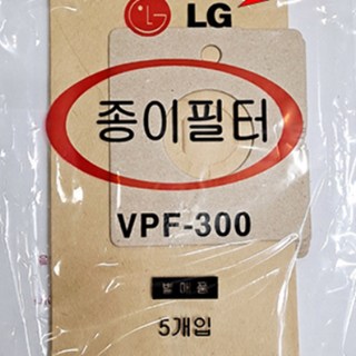 엘지 청소기 먼지봉투 VPF-300 필터 5매, 5개