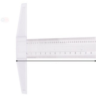 징이 제도용 T자 제도용자, 45cm