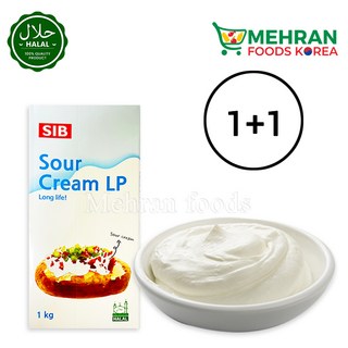 SIB Halal Sour Cream 1000ml / 할랄 시큼한 크림, 2개, 1L