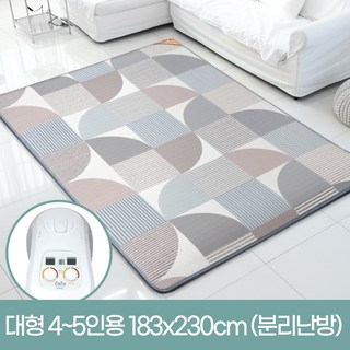 한일의료기 전자파없는 거실용 특대형 온수매트, 183 x 230cm