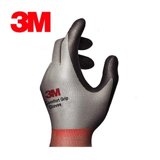 3M 장갑 컴포트그립 그레이 회색 NBR 니트릴폼 코팅장갑 포장 안전 작업, 1개