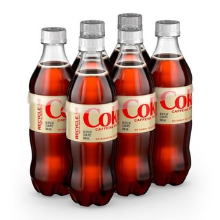 다이어트 콜라 카페인 프리 소다 12 floz 팩 (패키지는 다를 수 있습니다), Diet Coke 카페인 무첨가, 16.9 fl oz (Pack of 6), 355ml