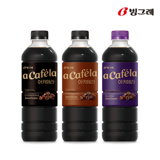 빙그레 아카페라 아메리카노 6개입 + 헤이즐넛 6개입, 12개, 1L
