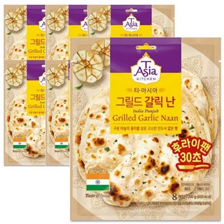 샘표 티아시아키친 그릴드 갈릭 난 200g x 10개입, 10개