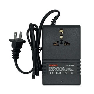전압 변환기 변압기 220V-110V 스텝 다운 110V-220V 여행용 어댑터 EU UK 플러그 인버터 200W, 07 300WUS110Vto220V, 1개