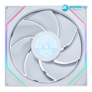 리안리 LIAN LI UNI FAN TL Wireless LCD 140 리버스 화이트, 1개