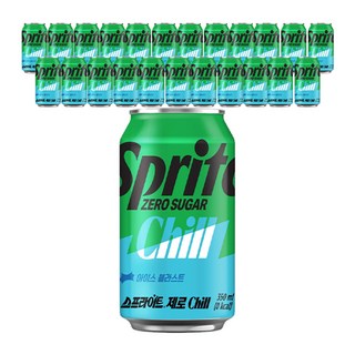 스프라이트 제로 Chill 350ml 24개, 스프라이트 제로 Chill, 350ml, 24개, 0.35l