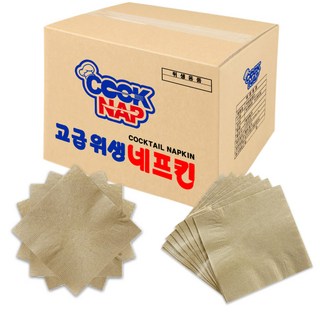 칵테일 갈색 무지 냅킨10000매 8000매 4000매 3000매(윤성냅킨), 갈색무지, 1세트, 8000개