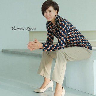 [바네사리찌](특가) 블라썸 블라우스 (네이비/도트)