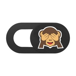 팬더 디자인 슬라이드 웹캠 커버 노트북 스마트폰 태블릿 프라이버시 보호용 렌즈 가림 커버, 눈을 가린 원숭이 3개