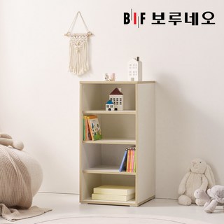 보루네오 리츠 4단 오픈 선반 수납장 400 PL0145, 그린