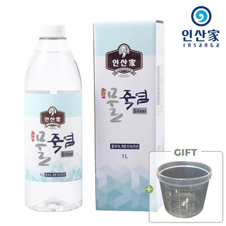 인산가 9회 물죽염 실버 1L 9회죽염 죽염수 죽염본가 인산죽염 / 계량컵 증정, 1개